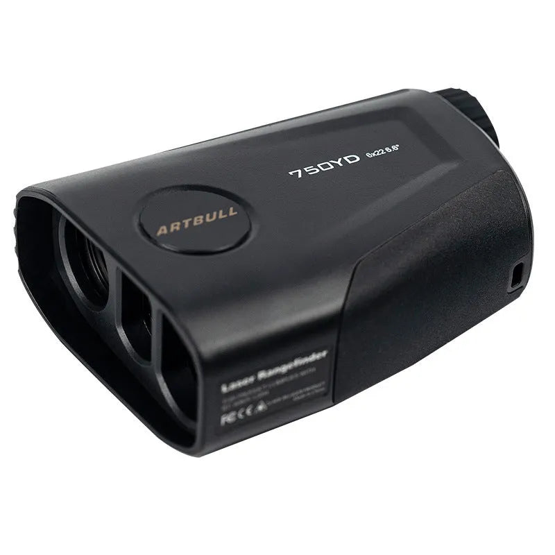 Golf laser rangefinder with slope compensation and flag lock feature