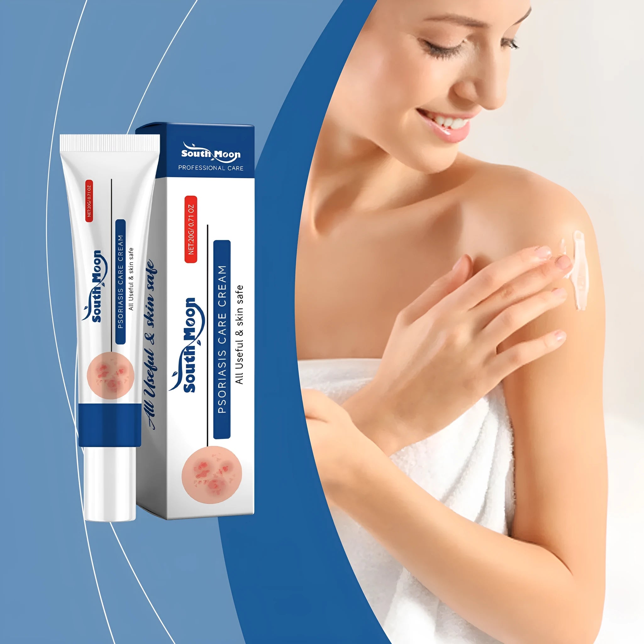 Moisturizing body skin cool neck cream 20g tube with honeysuckle and mint extracts