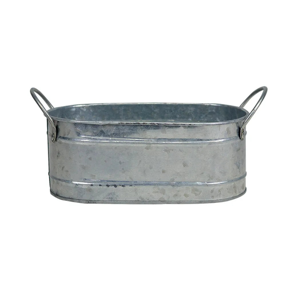 Iron sheet succulent flowerpot for desktop display with natural style design