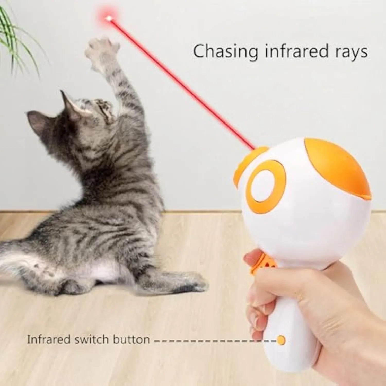 Green, orange, or pink dog treat launcher and slow feeder interactive toy.