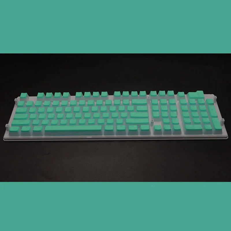 108 key pudding cream translucent mechanical keyboard keycap set in two-colour milk skin design