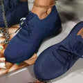 Women's solid colour thick bottom dad sneakers in multiple colours on a white background.