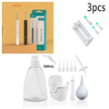 Black NE3 wireless otoscope ear cleaner with camera, Type-C cable, and four spoon heads on a white background.