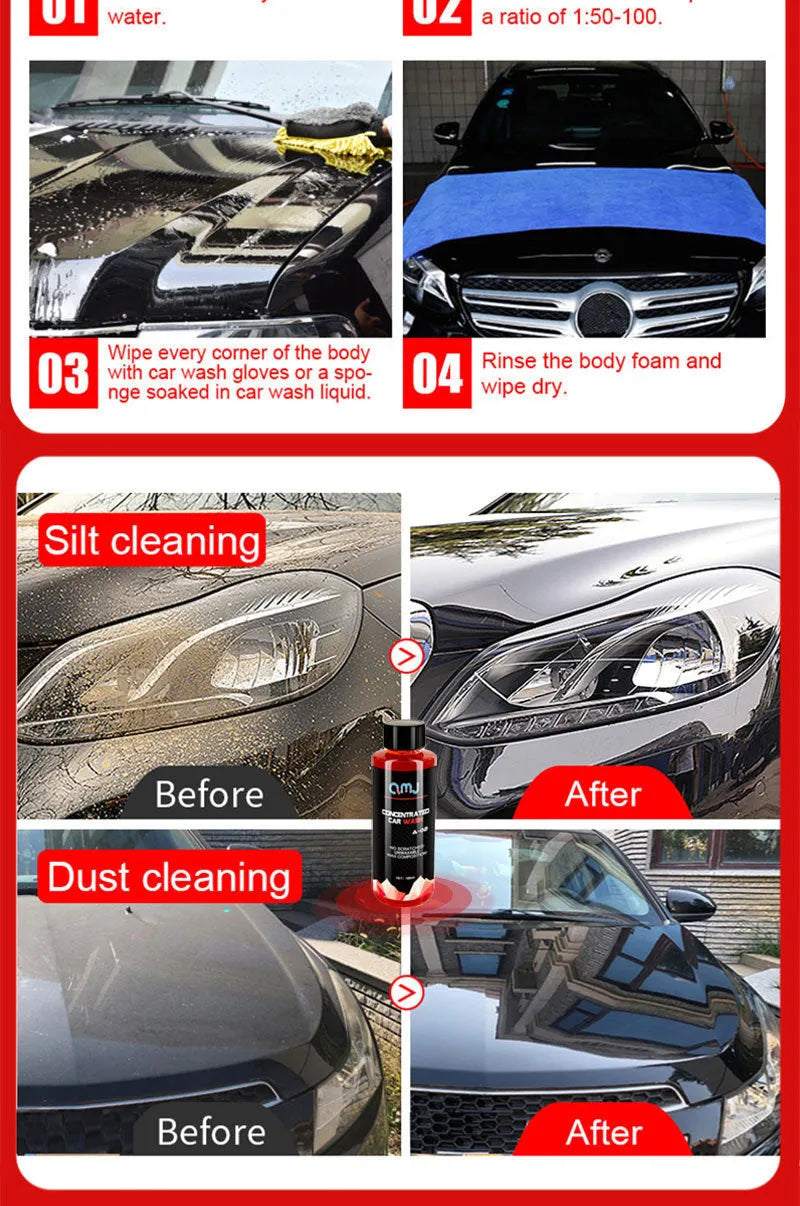 100ml bottle of super concentrated car decontamination and polishing foam cleaner