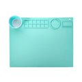 Silicone double bowl painting mat for watercolour art in various colours