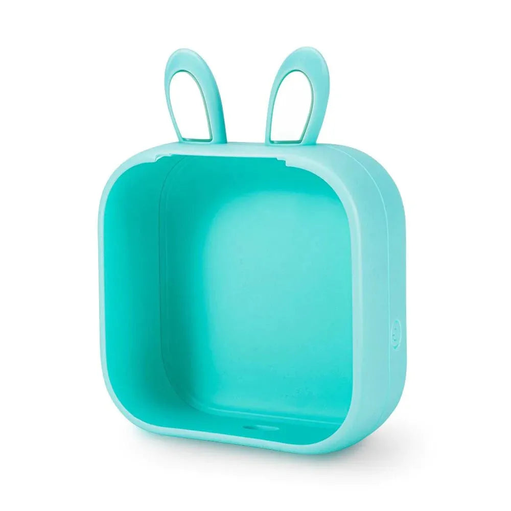 Mini portable thermal printer with rabbit ear protective case and USB cable