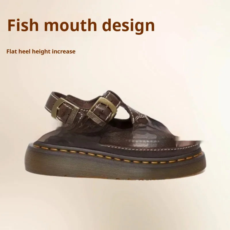 Men's black embroidered floral beach sandals with PU upper and flat heel