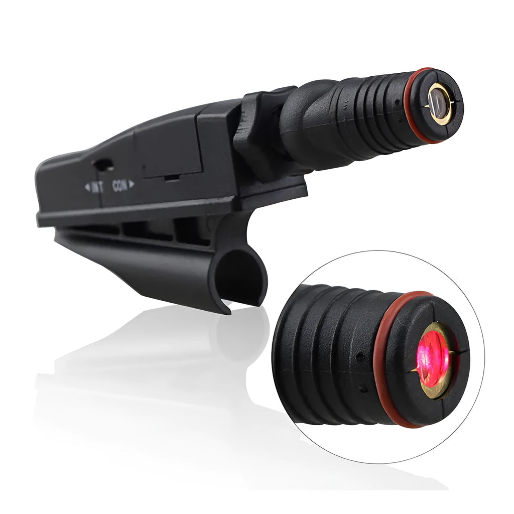 Black golf putter laser aiming instrument for putting practice alignment