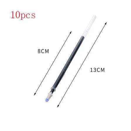 Automatic fade and disappear pen set with pen holder, storage case, and eight refill cartridges for temporary fabric markings