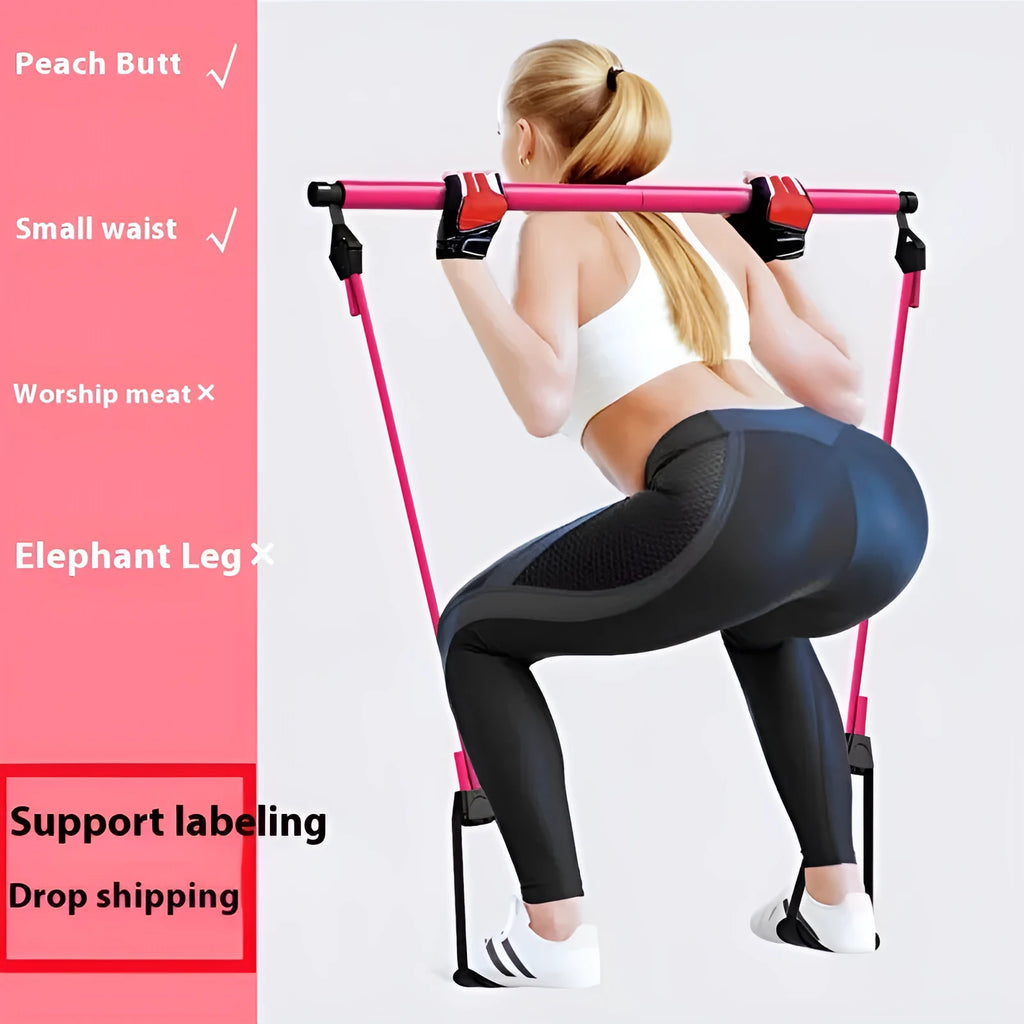 Colour options for a multifunctional adjustable fitness pulling rope on a gym mat.