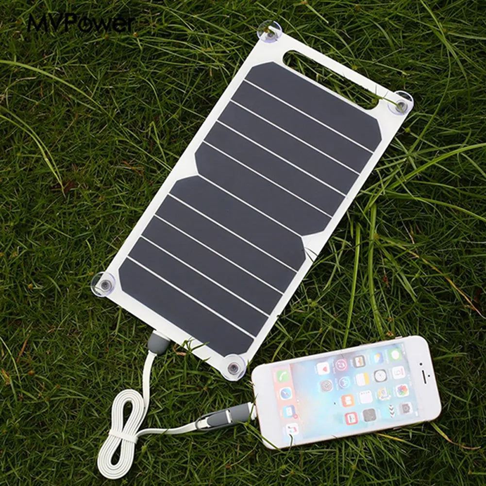 Semi-flexible monocrystalline solar panel 6W 5V with PET packaging for portable USB device charging