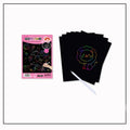 Handmade solid colour scraping drawing paper in A4 and 16K colourful models for children's art.