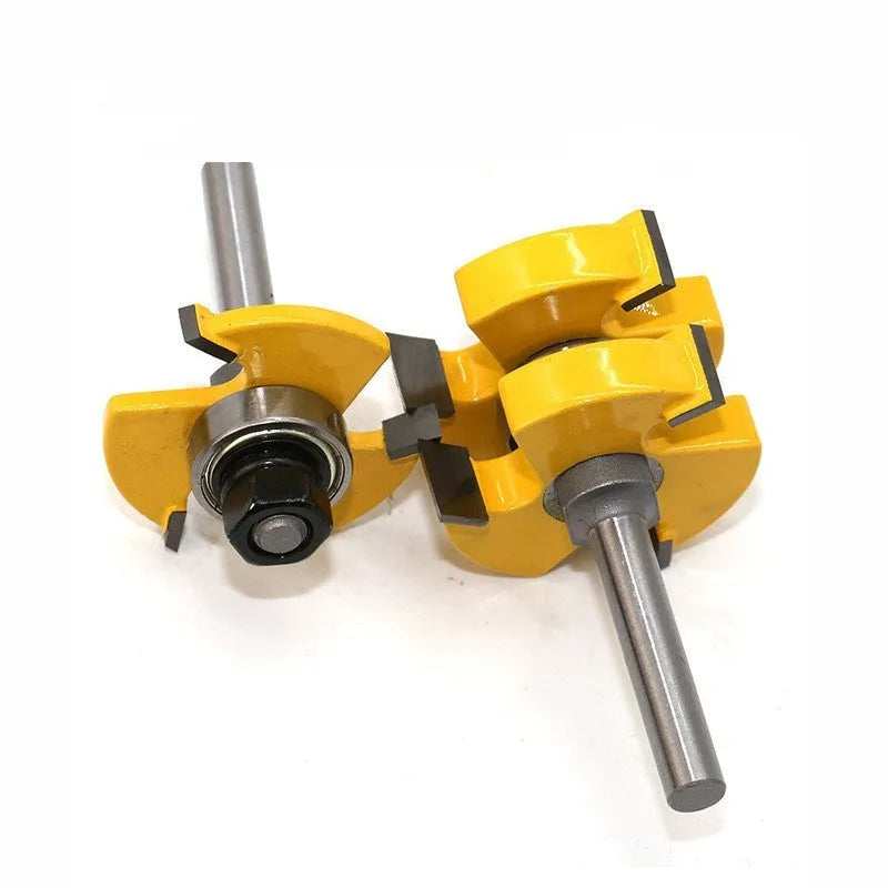 Carbide T-slot woodworking milling cutter with 8 mm shank for tenon joints