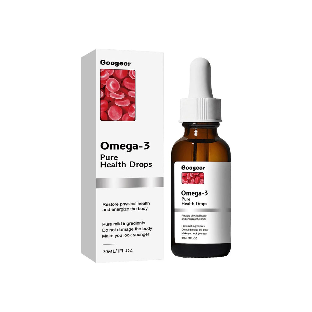 30ml bottle of Shu Health Care Drops, a liquid supplement for physical discomfort and blood balance support.