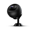 1080p wireless WIFI security camera with ABS housing and USB cable for power.