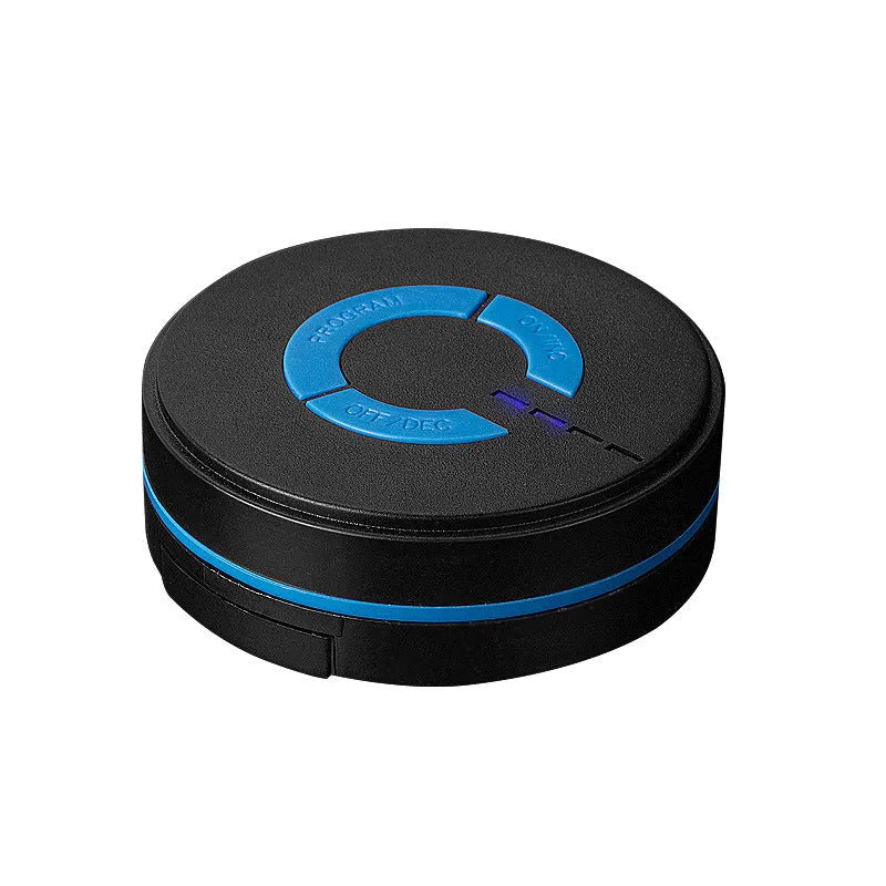 Black HQ-185 mini electric shoulder and neck massager with compact 15 cm design