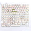 MOG Steamed Bread key cap set with bread bear design, PBT thermal sublimation, 143+3 keys
