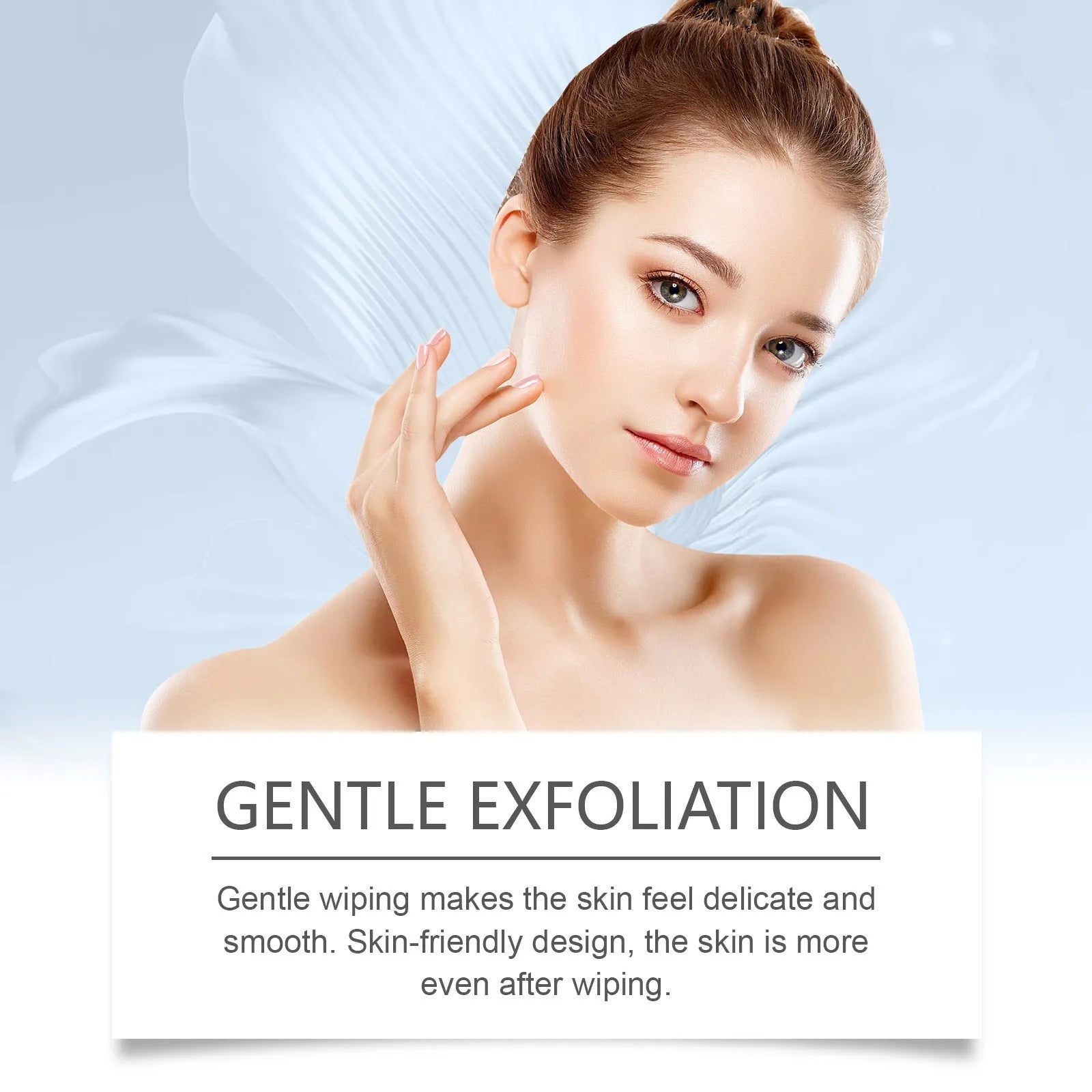 Pack of 60 Glycolic Acid Cutin Cotton Cloth exfoliating pads for facial skincare