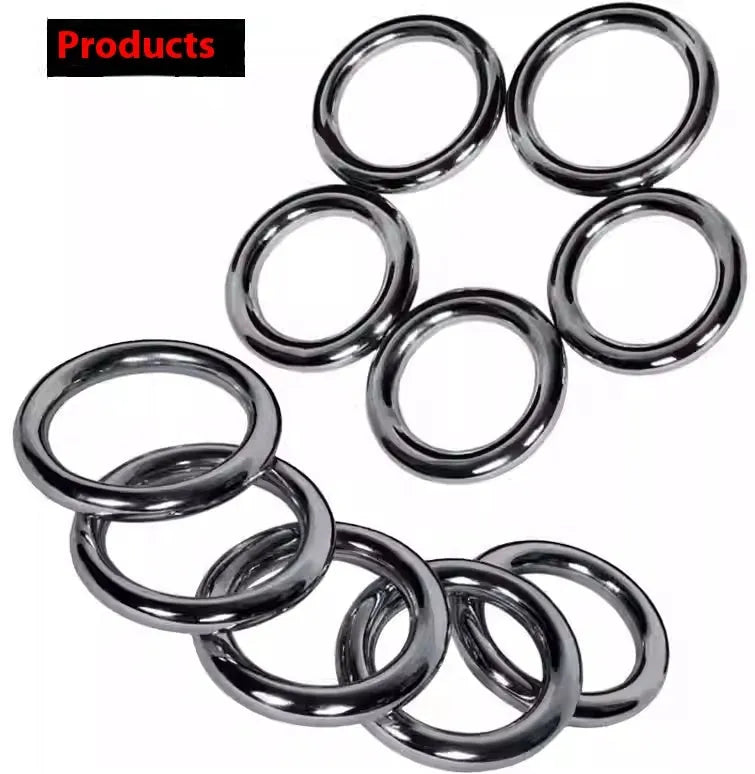 Wing Chun Power Carbon Steel training ring showing its circular form and electroplated metallic finish.