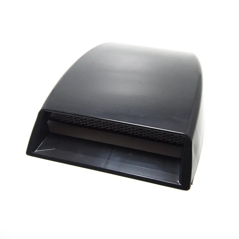 Black ABS plastic simulation air vent for car decoration, showing slatted design and 33mm depth.