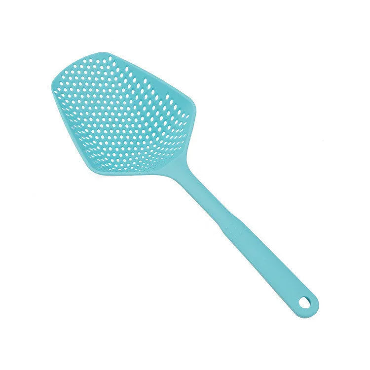 Large nylon kitchen strainer scoop colander for draining food from oven and cooking pans