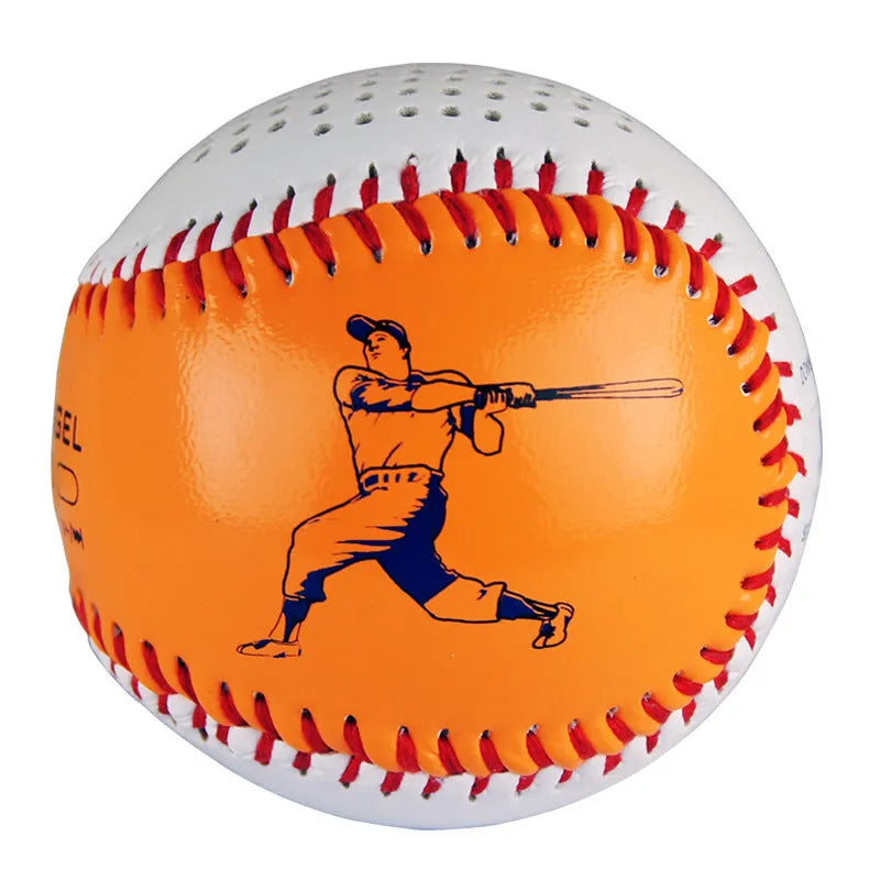 Baseball-themed portable Bluetooth speaker in green, orange, or white colour