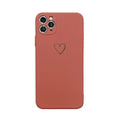 Solid colour silicone phone case for iPhone shown in black, green, grey, light green, pink, purple, red, and white options