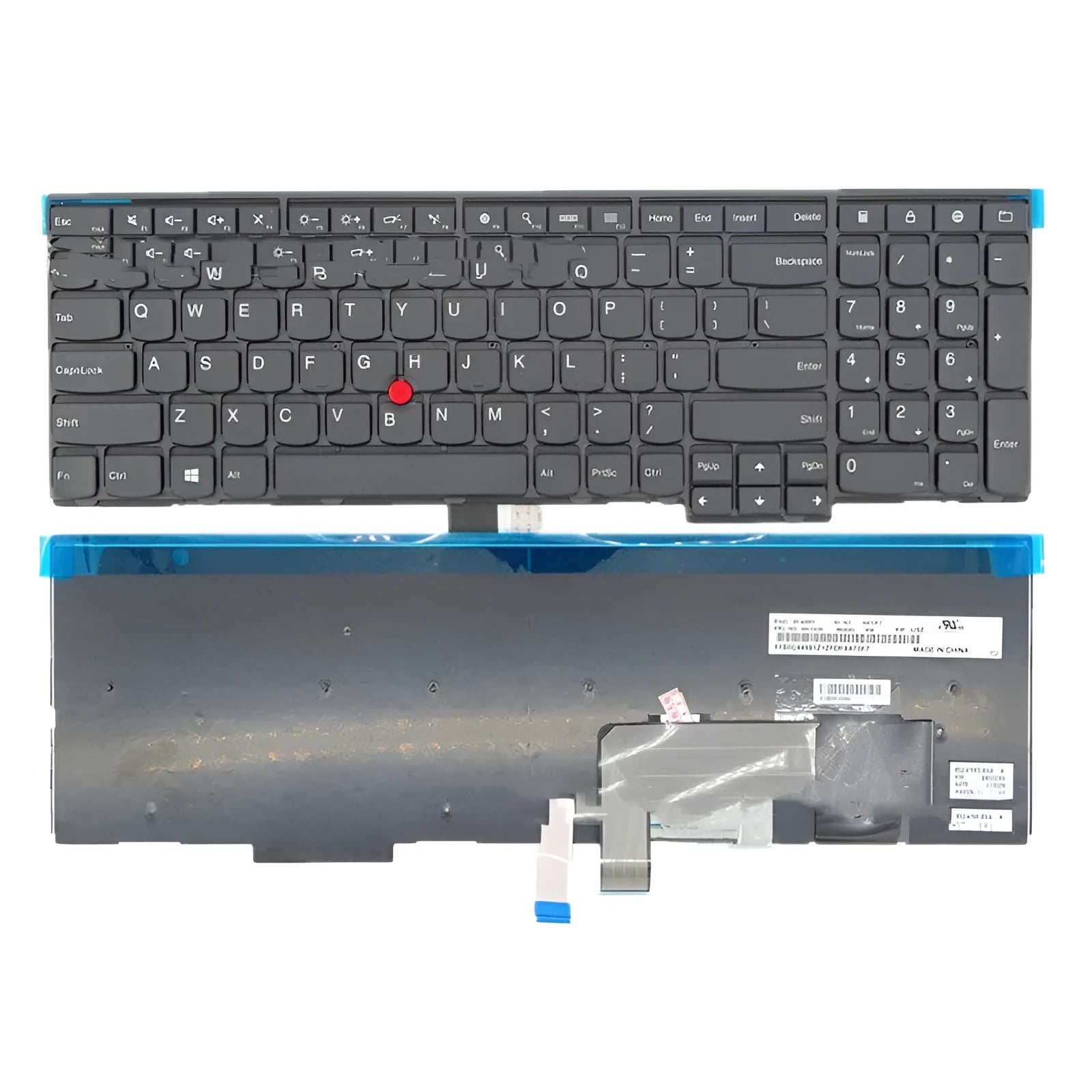Black Lenovo ThinkPad replacement keyboard with USB connection cable for E531 W541 T550 models