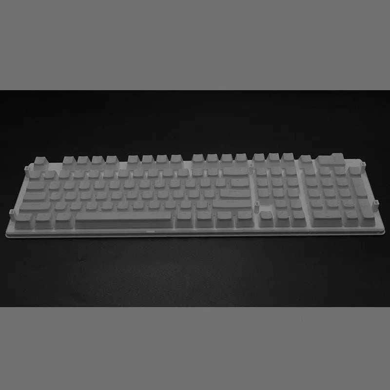 108 key pudding cream translucent mechanical keyboard keycap set in two-colour milk skin design