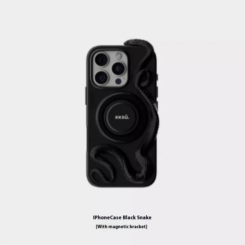 Leather full-coverage protective case for Apple iPhone models in pink, black, and white.