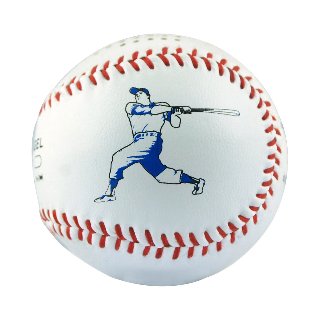 Baseball-themed portable Bluetooth speaker in green, orange, or white colour