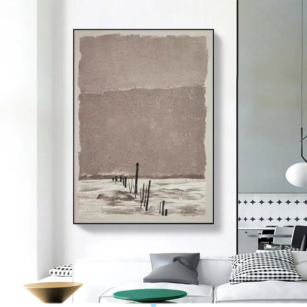 Handmade oil painting abstract canvas wall art rolled frameless unstretched, available in sizes from 40x60cm to 120x180cm