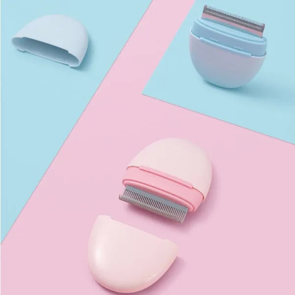 Cat hair comb plastic grooming tool to remove floating fur available in multiple colours