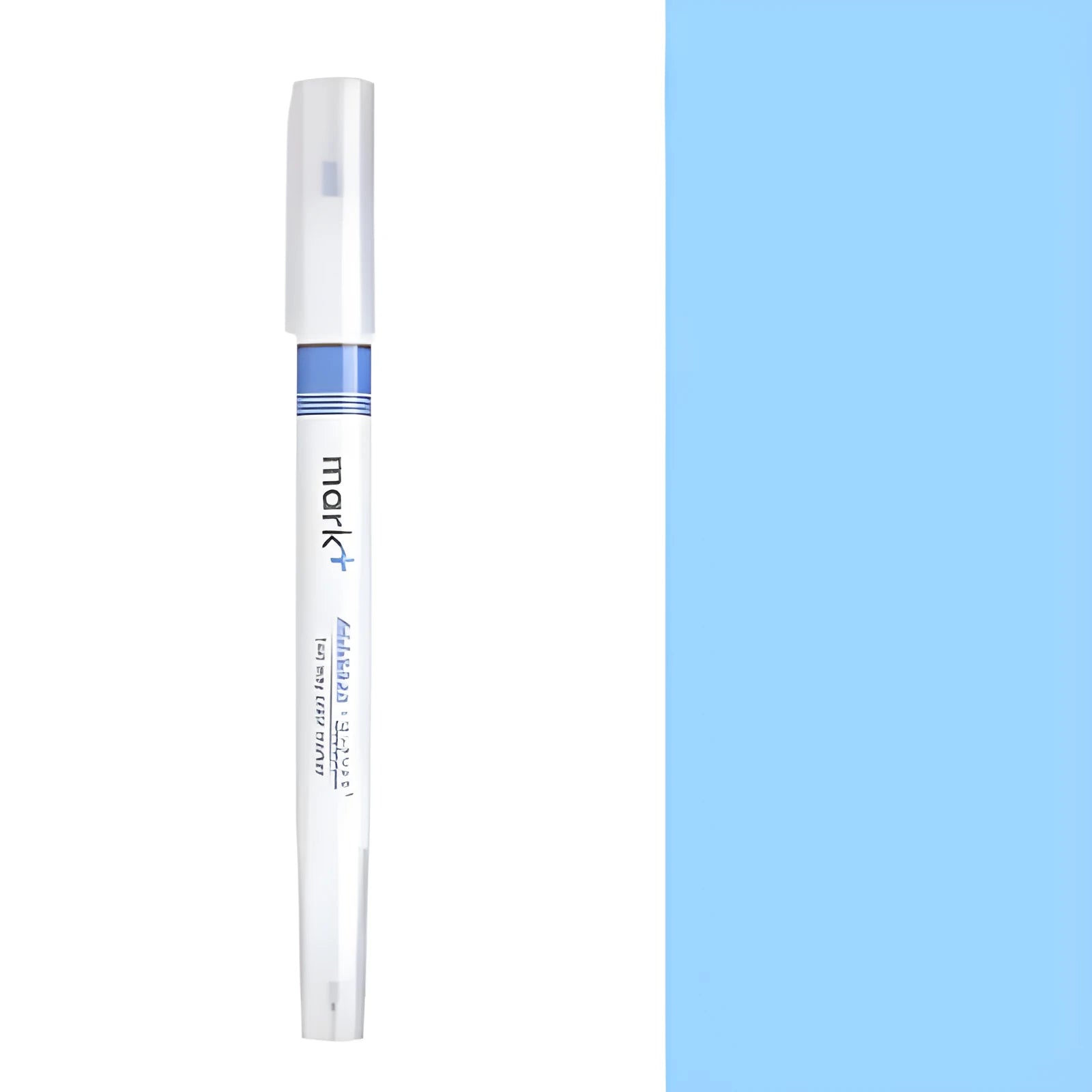 Pastel coloured chisel-tip highlighter pen with a 13cm plastic barrel shown in muted shades.