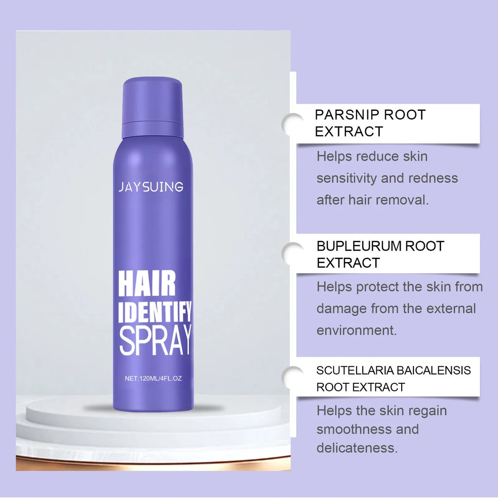 120ml portable hair removal spray bottle for home use with non-irritating formula.