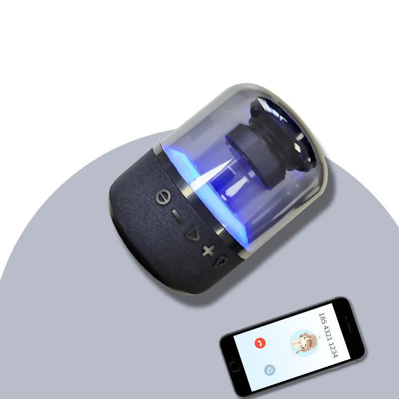 Four-colour light touch wireless Bluetooth speaker with surround sound and call functions