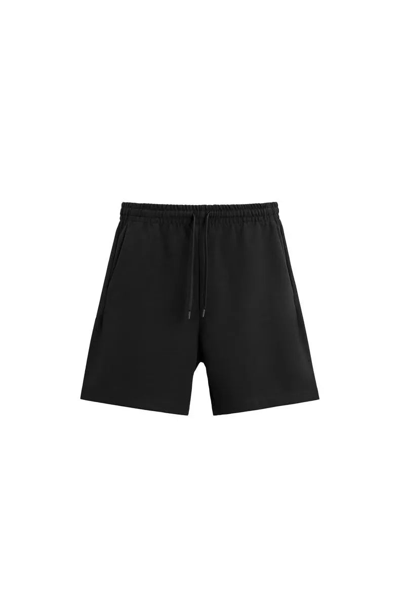 Loose-fitting polyester co-ord set with short sleeve T-shirt and matching shorts in four colour options
