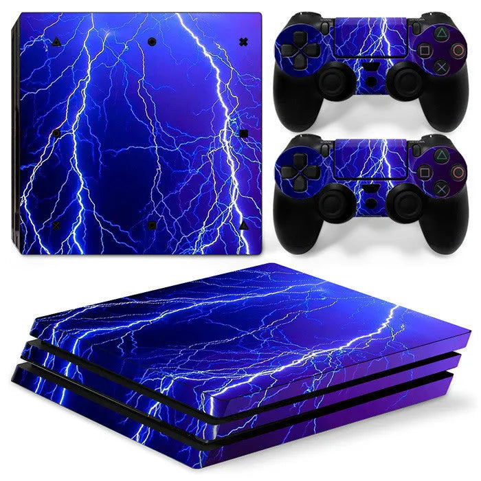 PS4 Pro sticker decal in style option 1, vinyl skin for gaming console personalisation