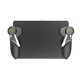 Black PUBG six finger gaming trigger controller for iPad with adjustable conductive silicone buttons
