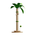 Modern vertical cat climbing frame with natural sisal rope scratch post in Canna colour.