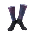 Athletic sports socks for running and cycling in orange, black, purple, white, grey or dark blue