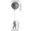 Grey carved resin alien tree sculpture for outdoor garden decoration