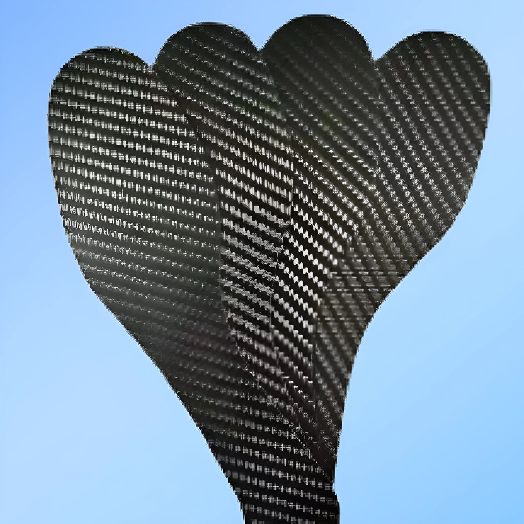Black carbon fibre running insoles with 3K weave pattern showing full palm design