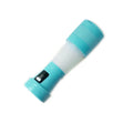 Blue and pink portable USB blender with telescopic design and 450ml silicone cup