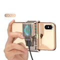 Black mobile phone radiator with clip design for smartphones 4 to 7 inches