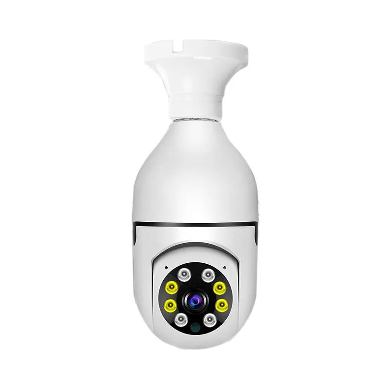 Wireless bulb security camera with 1080p HD resolution and full colour night vision capability