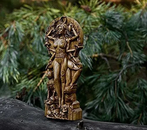 Resin Greek goddess statue figurine 22cm height for pagan altar or garden