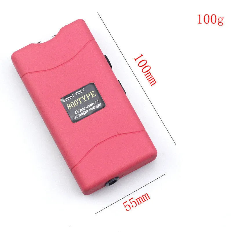 Purple and white women's self-defence multi-function torch flashlight with plastic resin construction