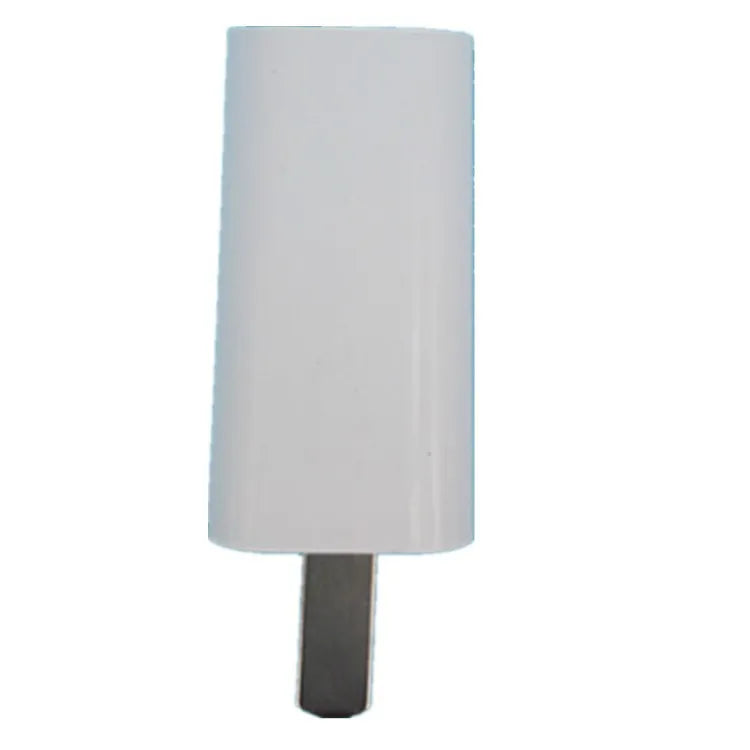Slim white 5V 1A USB wall charger with CE and FCC marks on a white background.