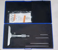 Depth micrometer measuring tool with 0-100 mm range and 0.01 μm resolution